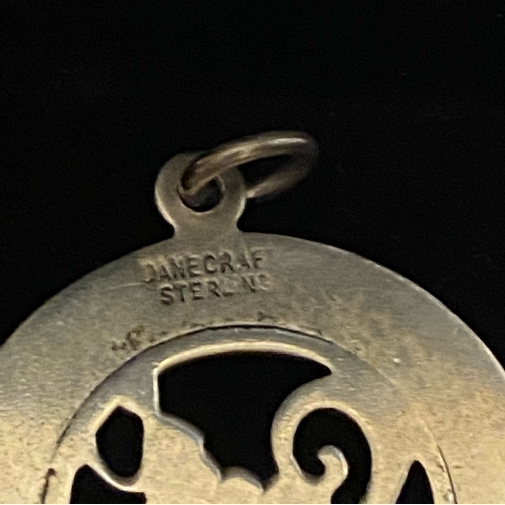 Vintage Sterling Danecraft Sweet Sixteen Birthday Disc Charm/Pendant Cut Out - Picture 3 of 5